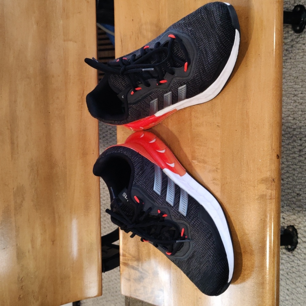 Adidas Kaptir Super Trail running shoes black orange white and gray size 9 - Picture 4 of 11